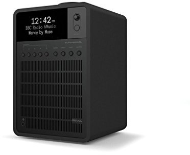 Revo Super Signal Deluxe DAB Table Radio with DAB/DAB+/FM Reception, Digital Alarm and Bluetooth Wireless Streaming - Shadow Edition