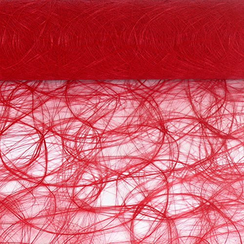 Sizoweb Tischband Rot 5 Meter lang 30cm breit