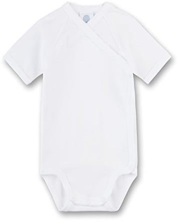 Sanetta 302200 - Wickelbody kortarm, bassamling, organisk bomull vit