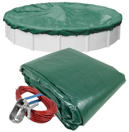Robelle 3730-4 Cubierta de alberca de Invierno para Piscinas Redondas sobre el Suelo, Piscina de 30 pies, 05 - Supreme