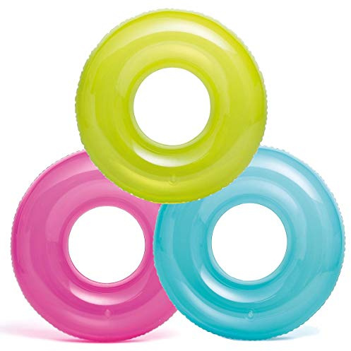 Intex, 43227-2120 Pack of 3: 30 Transparent Tubes, Colors May Vary, Multi
