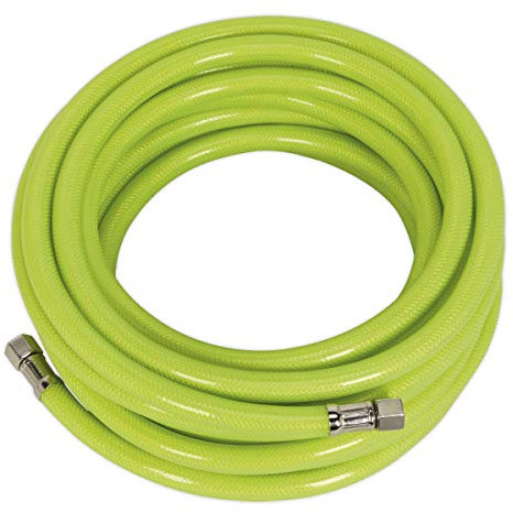 Sealey Ahfc10 Air Hose High Visibility 10Mtr X ?8Mm with 1/4In Bsp Unions