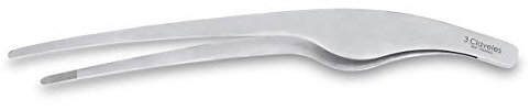 3 Claveles Pinzas de Chef, Sushi o Emplatar, Acero Inoxidable, (25 cm), Gris