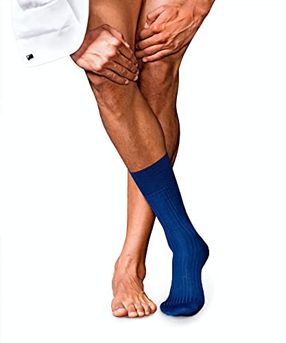 FALKE Men's No. 7 M So Wool Plain 1 Pair Socks, Blue Royal 6000, 5.5-6.5