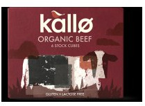 Kallo Organic Beef Stock Cubes 66g (Pack of 4)