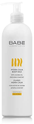 Laboratorios Babé - Fluido Corporal Hidra-Calm 500 ml | Con Aceite de Jojoba y Manteca de Karité | Hidratante, Nutritivo y Protector para Piel Sensible y Delicada | Alivio Inmediato y Alta Tolerancia