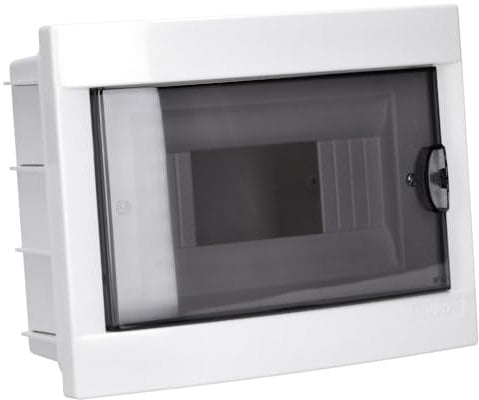 Verteilerschrank C125VK-90918008, weiß, rot, 08 Module