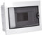 Verteilerschrank C125VK-90918008, weiß, rot, 08 Module
