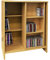 WATSONS SLIDE - CD DVD Media Storage Bookcase/Display Sliding Shelves - Oak