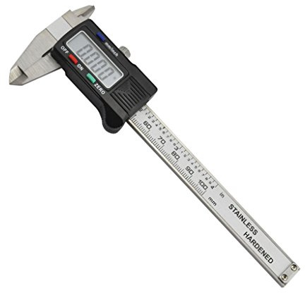 iKKEGOL Precision 100mm 4 Inch Digital Electronic Gauge Stainless Steel Vernier Caliper Micrometer (Small)