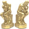 Bellaa 25594 Thinker Buchstützen, 22.9 cm, groß, dekorativ, Vintage, rustikal, einzigartig, coole Buchstützen, Regale, Stopper, Halter, rutschfest, Rodin Auguste, Statue, Figur, Heimdekoration