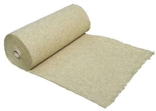 Unkrautschutzmatte aus 100% Hanf, 600g/m², 0,6 m breit, 10 m lang, ca. 0,5 cm dick (EUR 7,32/m²), Pflanzenschutzmatte, Winterschutzmatte, Kompostabdeckmatte, 100 % biologisch abbaubar, nachhaltig