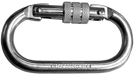 2 mousquetons EN 362 15Kn pour harnais d'automne et sports en plein air. 022307001001