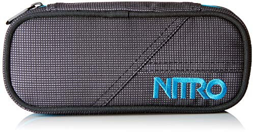 Nitro Pencil Case, Federmäppchen, Schlampermäppchen, Faulenzer Box, Federmappe, Stifte Etui, Blur Blue-Trims, UNIC