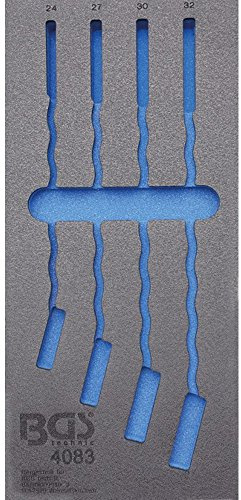 BGS 4083-1 | Werkstattwageneinlage 1/3 | leer | für Art. 4083 | Hartschaum | Länge 408 mm | Breite 189 mm | Höhe 32 mm | geeignet für alle BGS Werkstattwagen