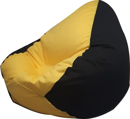 Altmark-Design Sitzsack XXL- für Fans Gelb-Schwarz incl. Inlett