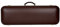 GEWA Violinkoffer Jaeger Prestige, De Luxe Leder-Violinkoffer, Made in Germany, Aussen Rindleder bordeaux, Innen silbergrau
