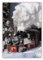XXL Poster 100 x 70cm (S-815) Mallet Dampflok fährt durch tiefverschneite Winterlandschaft, Harzer Schmalspurbahn - Selketalbahn mit Dampflokomotive im Winter (Lieferung gerollt!)