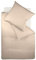 fleuresse Uni-Colours Bettwäsche-Set, Mako Satin, 100 Prozent Baumwolle, Fb. Taupe, 155 x 220 cm