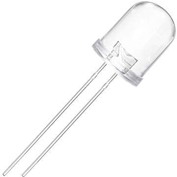 Chanzon 10 Stück 10mm 850nm IR-Sender LED-Dioden licht Nachtsichtkamera (Klares Rund Infrarot 850 nm DC 1,5V 20mA) Glühbirne Lampen Elektronikkomponenten Leuchtdioden
