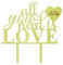 All You Need is Love Custom Cake Topper Personalized Rustic Wooden Cake Topper Cake Decoration 7-8 Inches Wide
