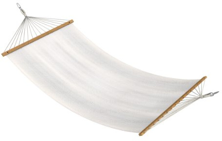 Ampel 24 Outdoor Hängematte Tobago | Single Stabhängematte wollweiß, Breite ca. 120 cm, Belastbarkeit 120 kg