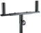 K&M 24105 Gabel für Boxenstative - Schwarz aus Stahl - zur Aufnahme von 2 Boxen - für Stativrohre mit ø 3,5 cm, steckbar