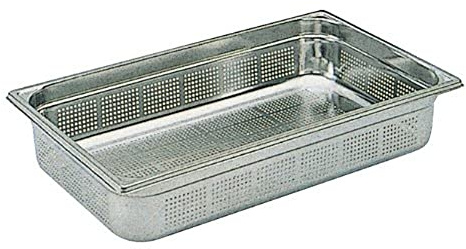 Bourgeat K142 Gastronorm Perforated Pan, 1/1, Stainless Steel, 20 L, 530 mm Length x 325 mm Width x 150 mm Deep