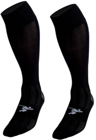 Precision Football Socks Plain Pro Junior Black J122