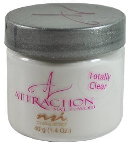 NSI Attraction Nail Powder - Totally Clear - 1.4oz / 40g