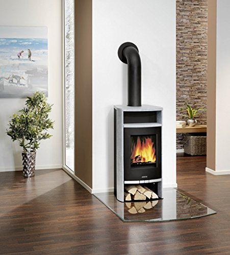 Kaminofen Frisco Dauerbrand raumluftunabhängig schwarz Speckstein 5kW