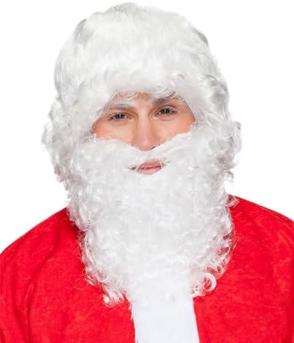 Nikolaus-Set Standard 30199.01, Perücke und Bart, weiß