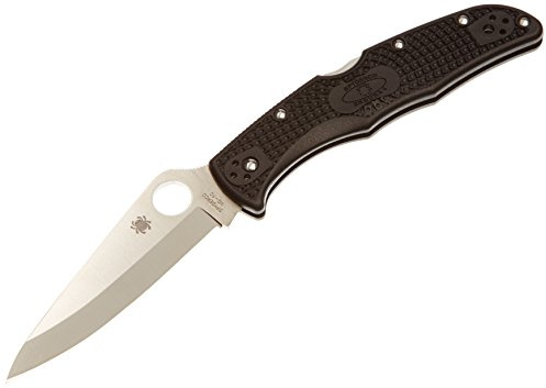 Spyderco C10PBK Herren Messer Endura Plain, schwarz, One Size