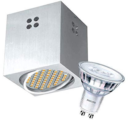 CLE LED Aufbauleuchte Kardan Halogen ALU 5W 9020 230V