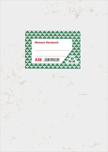 RNKVERLAG 536 - Hausbuch mit einer Seite für je drei Monate, 12 Seiten, DIN A4, 1 Stück