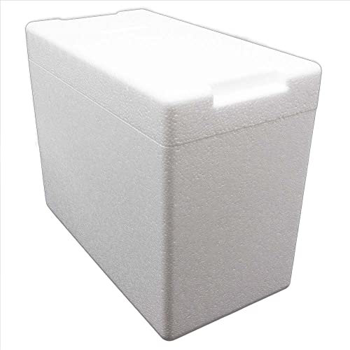 Styroporbox/Thermobox - 7,0 Liter - 34 x 18 x 27 cm/Wandstärke 3 cm - Styrobox