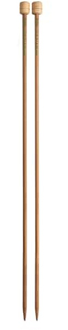 Pony Single Ended Bamboo Knitting Pins, Multi-Colour, 4.5mm