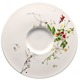 Rosenthal Brillance - Piatto per Tazza da Pranzo, in Porcellana di Osso, Multicolore, 18,5 cm