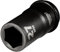 Draper 71908 3/4 Square Drive Hi-Torq 6 Point Deep Impact Socket, 27 mm Size , Blue