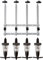 4 x Bottle Wall Fixing Bottle Bracket & 4 x 35ml Optic Set