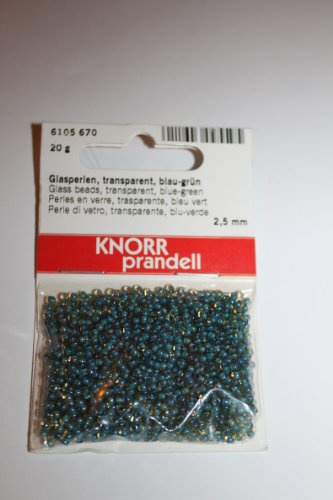 Knorr Prandell Böhmische Perlen Rocailles 2,5mm blau grün dunkel