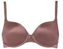 Triumph Cotton-Feel Sensation WHP Underwired Padded Half Cup Bra Red 38B