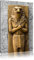 Pixxprint Horus der ägyptische Gott B&W, Größe: 80x60cm, Leinwandbild, fertig gespannt, Wandbild, Dekoration, Kunstdruck, kein Poster