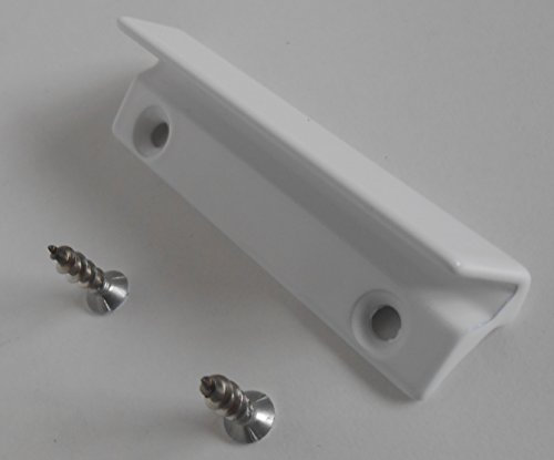 MACO Glasfalzgriff Balkontürgriff Ziehgriff für Terassentür Weiss Aluminium