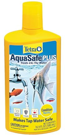 Tetra 16213 AquaSafe Plus Water Conditioner, 16.90-Ounce, 500-Ml (packaging may vary)