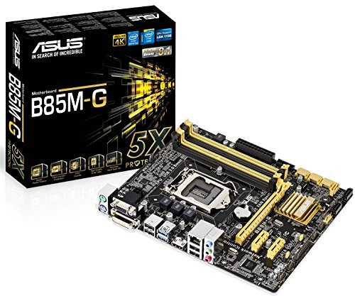 ASUS B85M-G - Placa Base (DDR3-SDRAM, DIMM, Dual, Intel, Celeron, Core i3, Core i5, Core i7, Pentium, Socket H3 (LGA 1150))