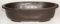 Brown Mica Bonsai Pot - Oval 17 x 11.75 x 4.0
