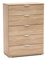 MeMi me612bia Kommode Modern 38x75x105 cm Rovere Sonoma