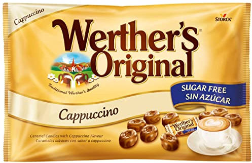 Werther's Original - Caramelos toffee con sabor a capuccino sin azúcar (1000g)