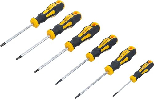 BGS DIY Schraubendreher-Satz, T-Profil (für Torx) T10 - T30, 6-tlg.
